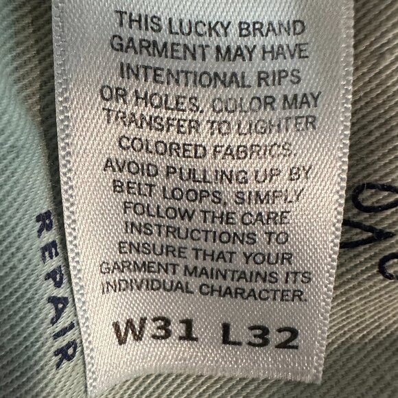 Lucky Brand Men's 412 Athletic Slim Fit Jeans Size 31X32 Blue Comfort Stretch - Picture 4 of 11